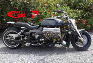 Bob's V8 3500cc custom muscle motorcycle on CustGp.com